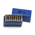 Capri Tools 1/8 in. Professional Letter Stamp Set, 27-Piece Chrome Vanadium Steel Punch Set thumbnail 1