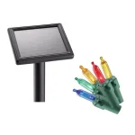 Home Accents Holiday 36 in. x 48 in. 50-Light Solar LED Multi-Color Net Light Set thumbnail 2