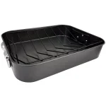 Gibson Home Top Roast Non-Stick Carbon Steel Roasting Pan with Metal Rack, 10 Qt thumbnail 1