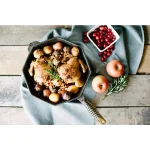 FINEX 12 in. Cast Iron Skillet with Lid, Pre-Seasoned Handmade Cookware thumbnail 6