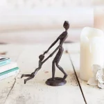 Danya B Mother and Child Cast Bronze Sculpture - Handcrafted Sand Cast Statuary thumbnail 1