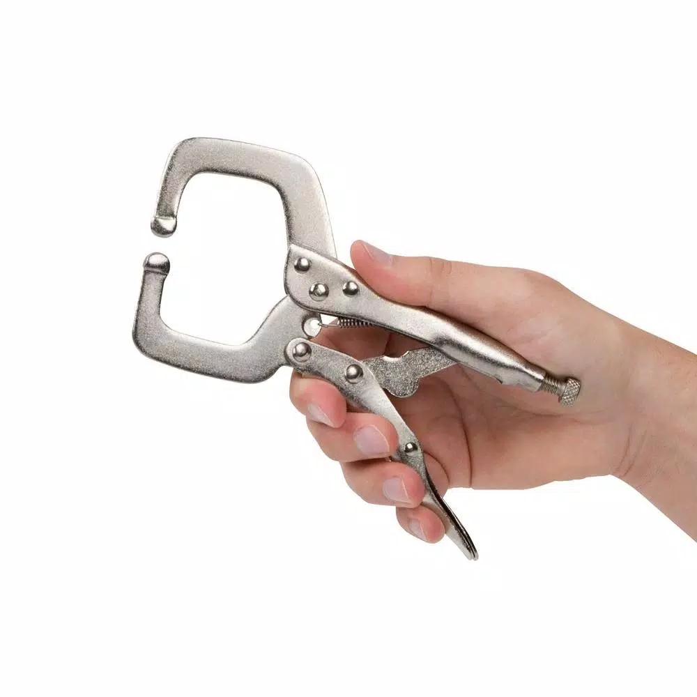 TEKTON 6 in. Locking C-Clamp with Forged Steel Jaws