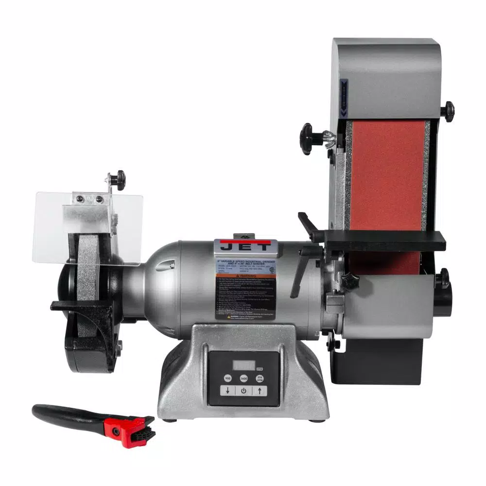 Jet IBGB-436VS Variable Speed 8 in. Industrial Grinder and 4 in. x 36 in. Belt Sander, 1HP, 115V