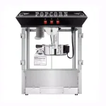 Unbranded 8 oz. Commercial Countertop Popcorn Popper Machine with Storage Cabinet, Black & Stainless Steel thumbnail 6