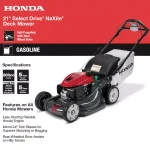 Honda HRX217VKA 21 in. NeXite Self-Propelled Gas Walk Behind Mower with GCV200 Engine thumbnail 3