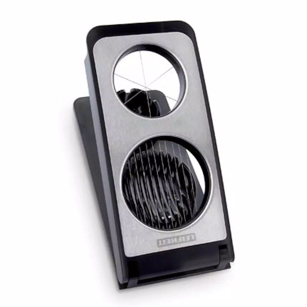 HOUSEHOLD ESSENTIALS Leifheit 3-in-1 Stainless Steel Egg Slicer - Wedges, Round, and Oval Slices