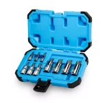 Capri Tools Stubby XZN Triple Square Bit Socket Set, 10-Piece Metric thumbnail 1