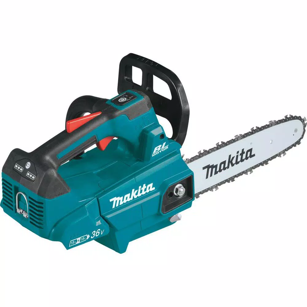 Makita 18V X2 LXT 36V Cordless Blower and 14 in. Top Handle Chainsaw Combo Kit with (2) 5 Ah Batteries & Charger