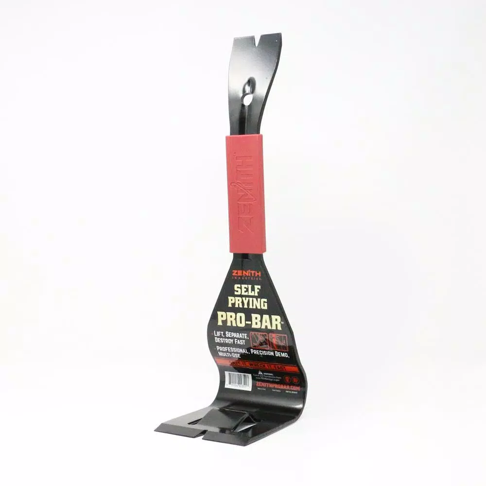 Zenith Self-Prying Pro-Bar Multi-Tool Pry Bar for Demolition and Precision Salvage