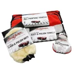 Barrett-Jackson Car Wax and Polish Kit with Applicators, Detailing Towels, and Wash Mitt thumbnail 1