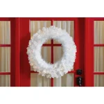 Home Accents Holiday Home Holiday Accents 30 in. Uptown Pre-Lit LED Artificial Christmas Wreath, 50 Warm White Micro Dot Lights thumbnail 2
