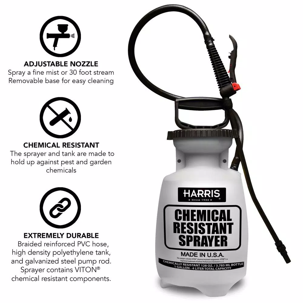 Harris 128 oz. Chemical Resistant Tank Sprayer, 1 Gallon Capacity