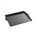 Nordic Ware 365 Grilling 14.25 in. Steel Nonstick Grill Pan, Black thumbnail 1
