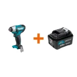 Makita 12V MAX CXT 1/4 in. Sq. Drive Cordless Impact Wrench with 4.0Ah Battery thumbnail 1