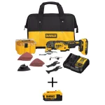 DEWALT 20V MAX XR Brushless 3-Speed Oscillating Multi-Tool Kit with 2.0Ah & 4.0Ah Batteries thumbnail 1