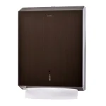 Alpine Industries Brushed Antique Bronze Stainless Steel C-Fold & Multi-Fold Paper Towel Dispenser thumbnail 1