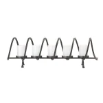 Unbranded Industrial Black Metal Candelabra Candle Holder, 10 in. Forged Iron Look thumbnail 2