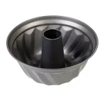 Home Basics Non-Stick Steel Fluted Bundt Cake Pan, Grey thumbnail 1