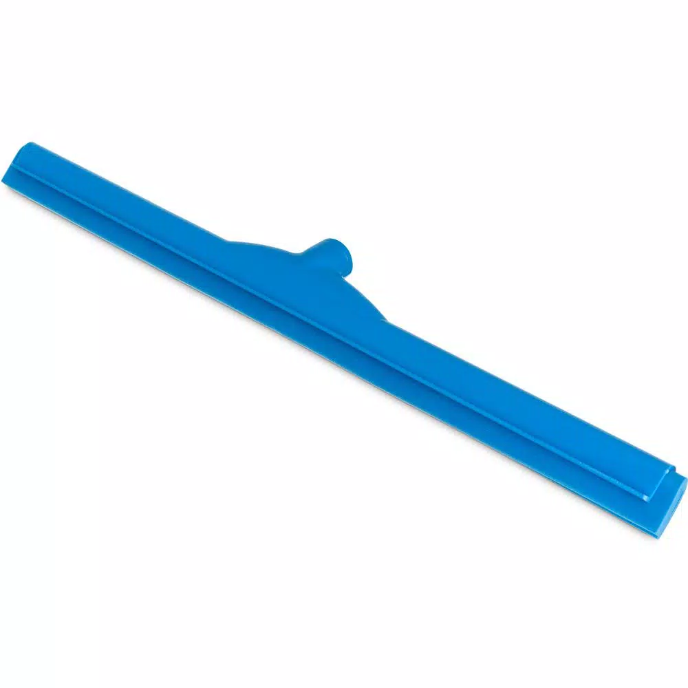 Carlisle Sparta 24 in. Blue Plastic Double-Foam Floor Squeegee (6-Case)