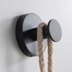 KRAUS Elie Matte Black Solid Brass Robe and Towel Hook thumbnail 6