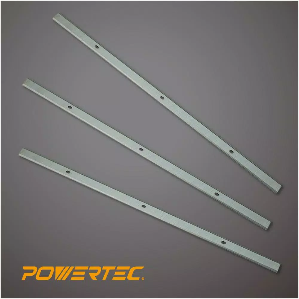 POWERTEC 13 in. High-Speed Steel Planer Knives for Delta 22-590 (Set of 3)