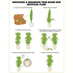 Nearly Natural 5.5 ft. Paradise Artificial Palm Tree with Sand Colored Planter and White River Rocks thumbnail 2