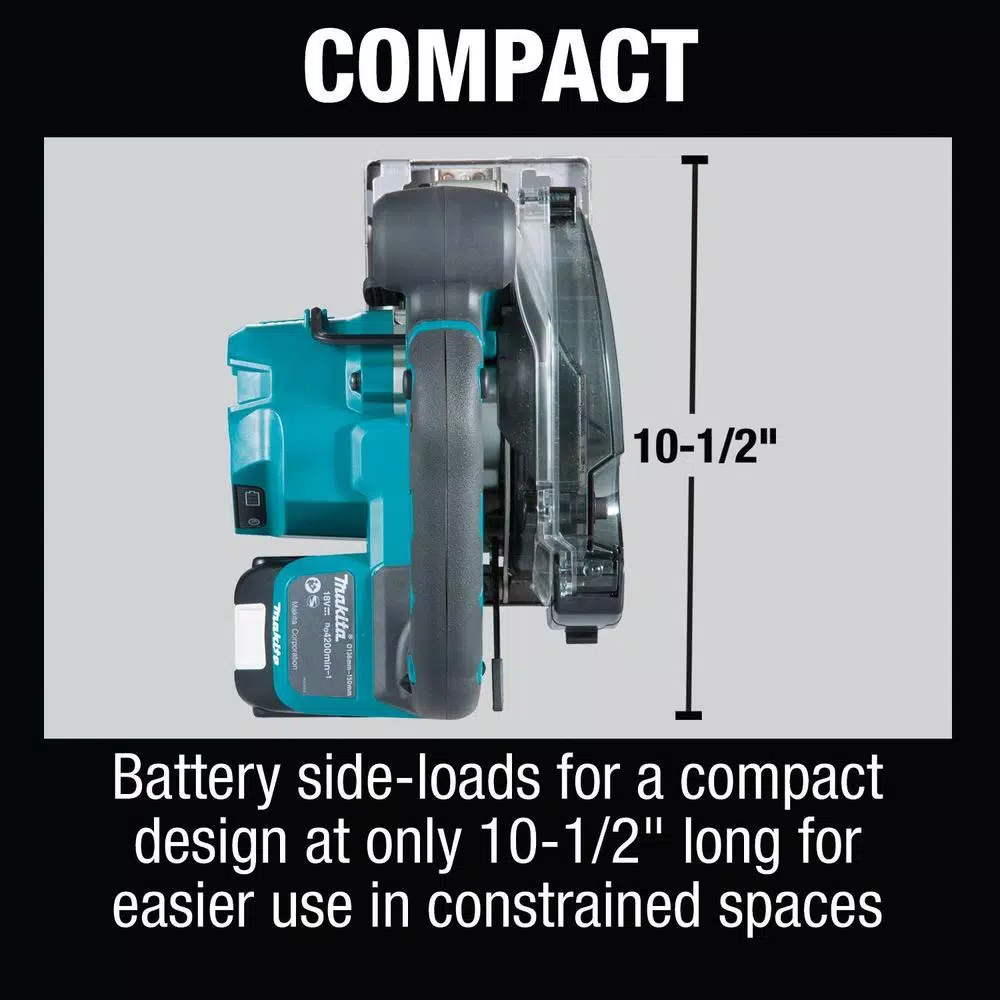 Makita 18V LXT Brushless 5-7/8" Metal Cutting Saw Kit with 5.0Ah Battery & Charger