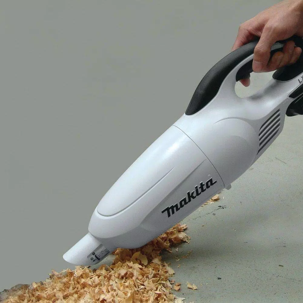 Makita 18V LXT Lithium-Ion Compact Cordless Vacuum with White Cyclonic Attachment (Tool-Only)