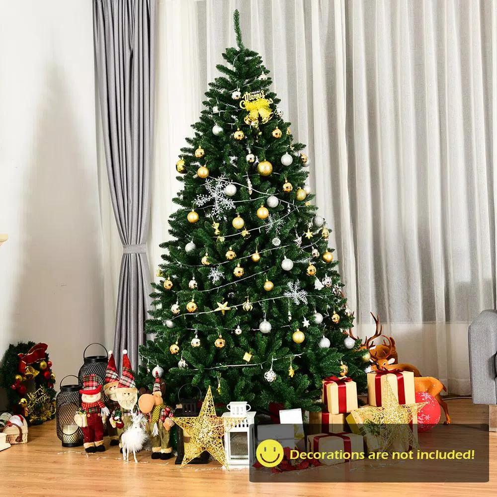 Costway 7.5 ft. Unlit Douglas Fir Artificial Christmas Tree with 2254 Tips