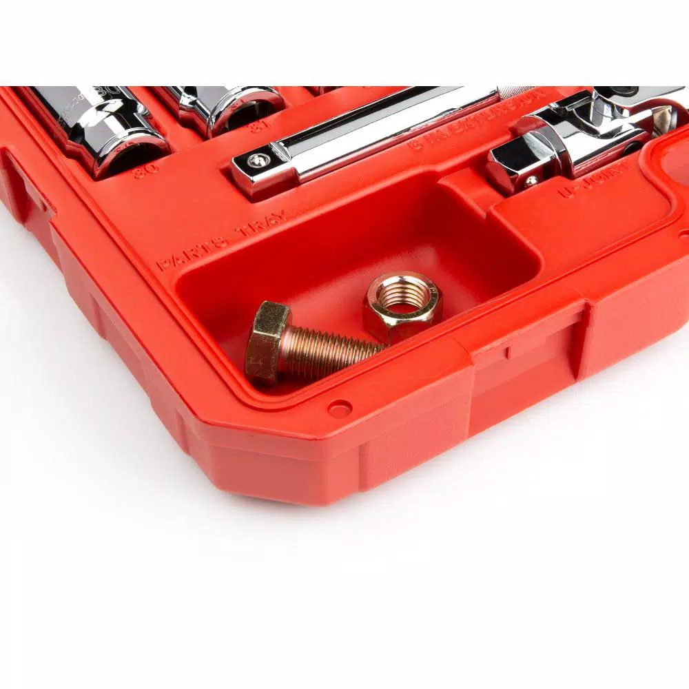 TEKTON 27-Piece 3/4 in. Drive 12-Point Metric Socket and Ratchet Set (19 mm to 50 mm)