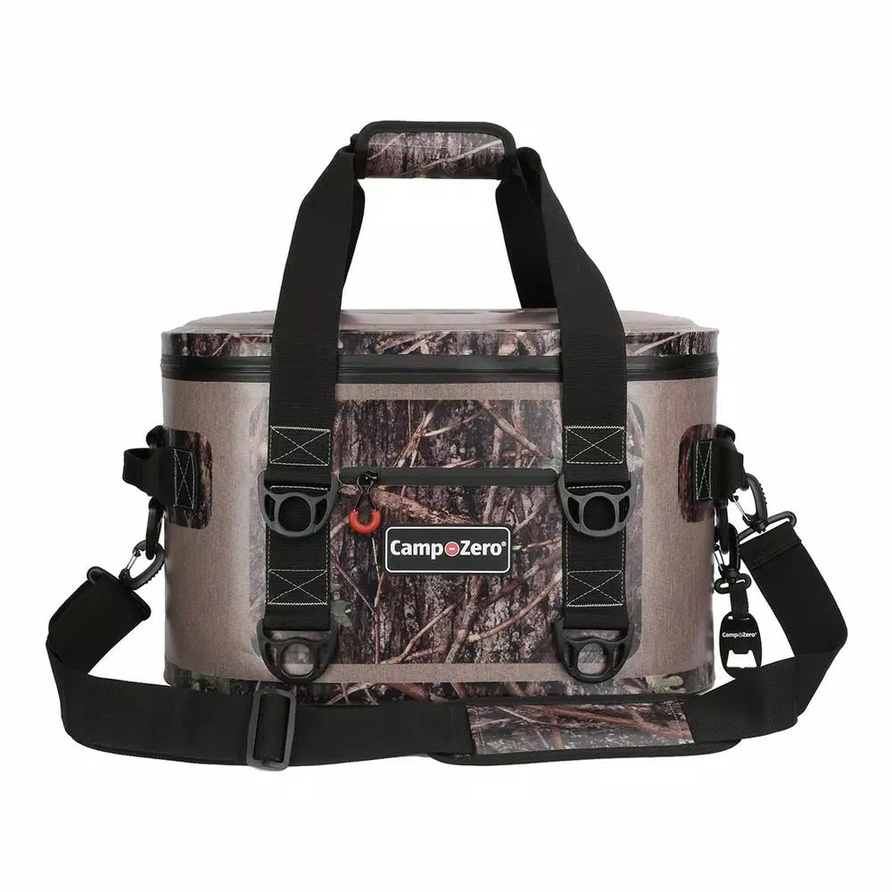Camp-Zero 17.6 Qt. Soft Cooler, 30-Can Capacity, Beige and Camo