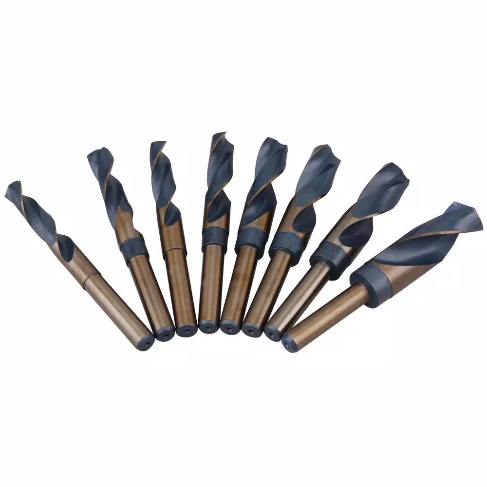 SPEEDWAY 8-Piece Jumbo Silver and Deming Drill Bit Set with 1/2 in. Shank