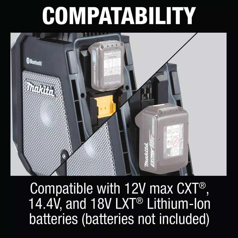 Makita XRM09B 18V LXT & 12V Max CXT Bluetooth Job Site Radio (Tool-Only)