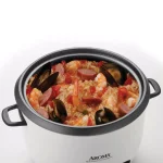 AROMA 6-Cup Pot Style Rice Cooker and Food Steamer, White thumbnail 4