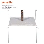 Alpine Corporation 6ft Frosty Flocked Brown Artificial Christmas Tree with Warm White LED Lights thumbnail 3