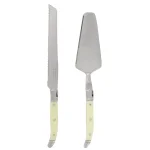 Unbranded French Home 2-Piece Laguiole Conoisseur Cake Slicer and Server Set, Faux Ivory Handles thumbnail 1