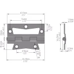 Everbilt 2.5 in. Satin Nickel Steel Non-Mortise Door Hinges, 2-Pack thumbnail 6