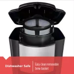 BLACK+DECKER Single Serve Drip Coffee Maker with 16 oz. Travel Mug, Black thumbnail 4