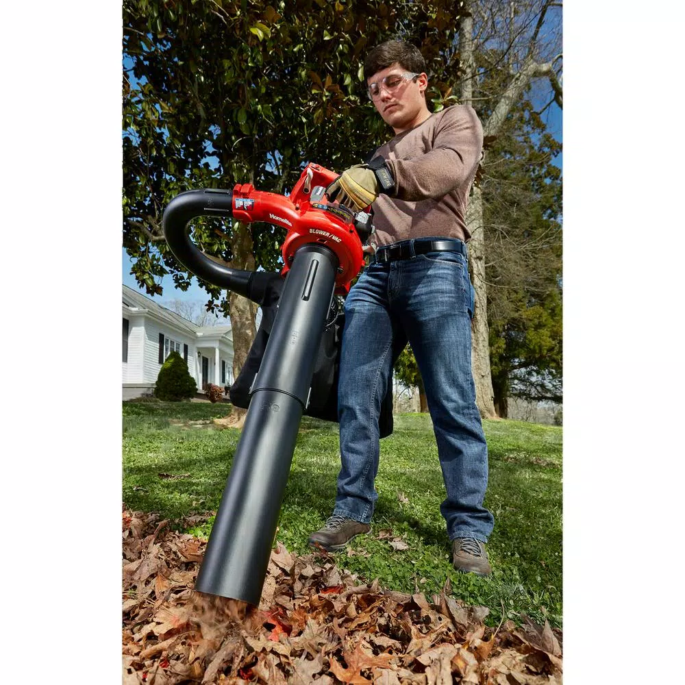 Homelite 26cc Gas Handheld Blower and Vacuum, 150 MPH, 400 CFM, Reconditioned