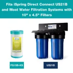 iSpring FG15B-KS 10 x 4.5 in. GAC and KDF Composite Replacement Water Filter for US21B Undersink Systems thumbnail 2