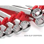 TEKTON 5 in. 9-Tool Store-and-Go Wrench Rack Keeper, Red thumbnail 6