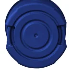 HDX Otto 32 Gal. Blue Round Plastic Recycling Bin with Lid and Recycling Logo thumbnail 4