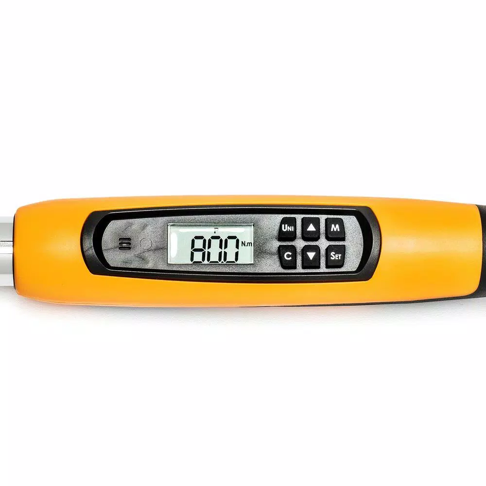 GearWrench 1/2 in. Flex Head Electronic Torque Wrench with Angle, 25-250 ft./lbs.