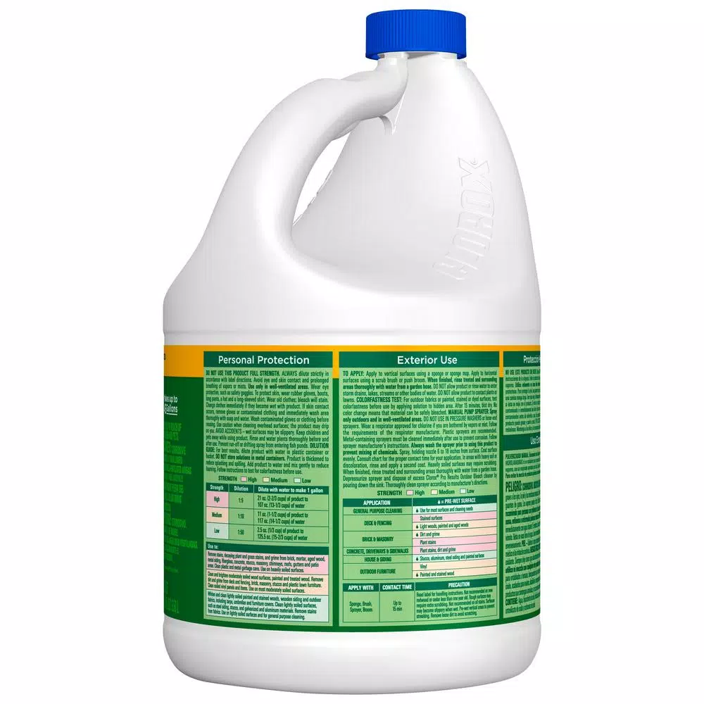 Clorox Pro Results Concentrated Outdoor Bleach Cleaner, 121 oz.