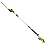 Earthwise 20V Cordless Pole Hedge Trimmer, 20 in. Blade, 2 Ah Battery and Charger Included thumbnail 1