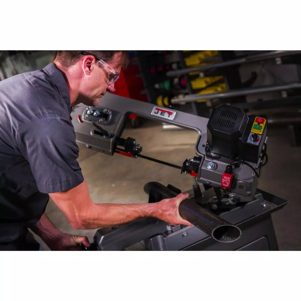 JET HBS-56MVS 5 in. x 6 in. Variable Speed Mitering Horizontal Bandsaw, 0.5 HP, 115 V