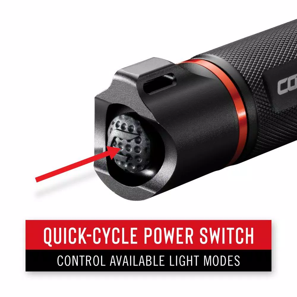 Coast G56 650 Lumen Focusing LED Flashlight, Twist Focus Beam