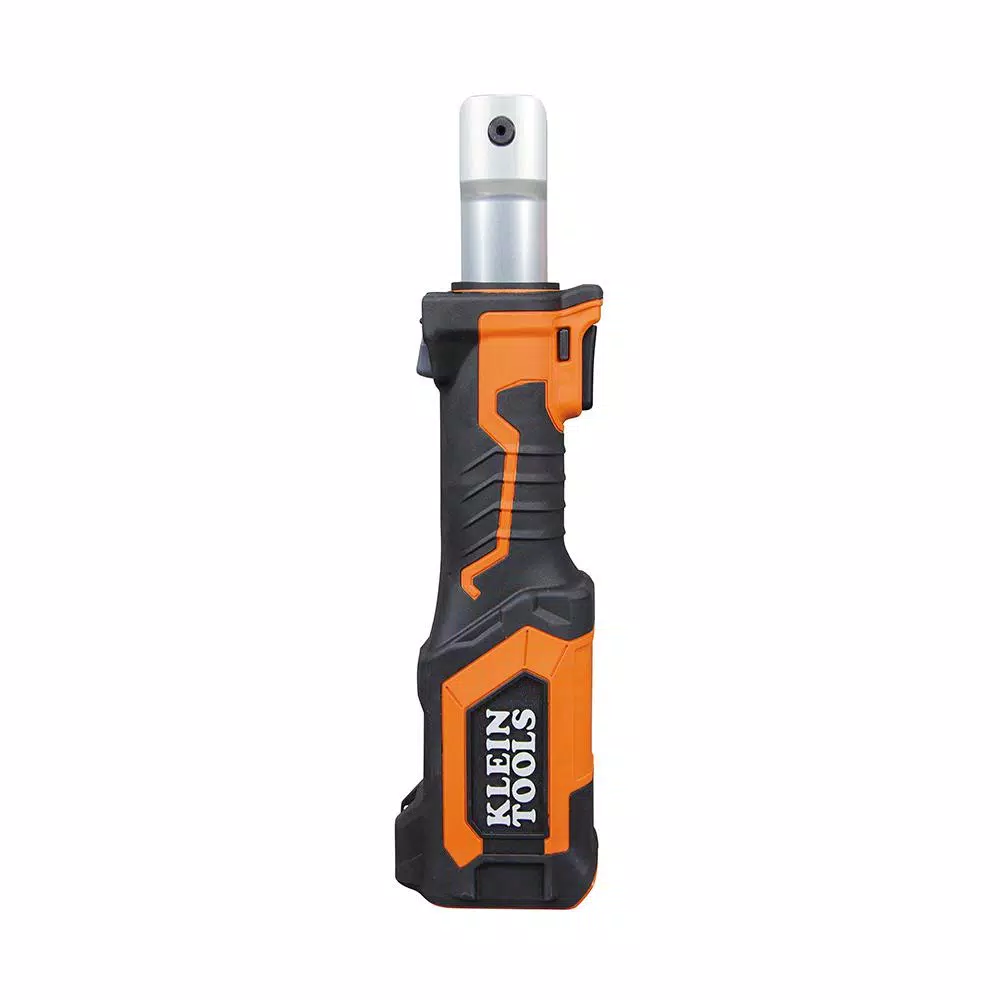 Klein Tools Battery-Operated Cable Cutter/Crimper Kit with 6 Jaws, 2 Batteries & Charger