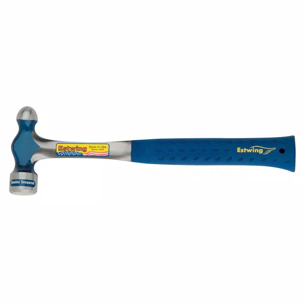 Estwing 32 oz. Solid Steel Ball Peen Hammer with Blue Shock Reduction Grip