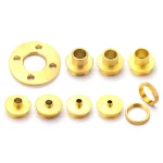 POWERTEC 10-Piece Solid Brass Router Template Guide Bushing Kit with Adaptor thumbnail 2